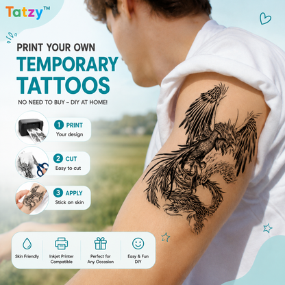 Printable Temporary Tattoo Paper for Inkjet Printers